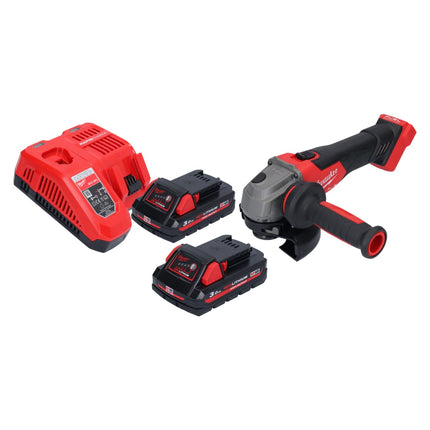 Milwaukee M18 FSAG125X-302 Cordless angle grinder 18 V 125 mm brushless + 2x rechargeable battery 3.0 Ah + charger