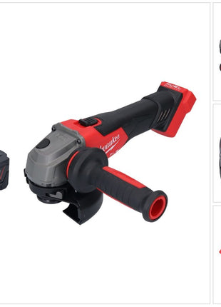 Milwaukee M18 FSAG125X-501 Cordless angle grinder 18 V 125 mm brushless + 1x battery 5.0 Ah - without charger