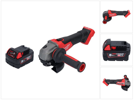 Milwaukee M18 FSAG125X-501 Cordless angle grinder 18 V 125 mm brushless + 1x battery 5.0 Ah - without charger