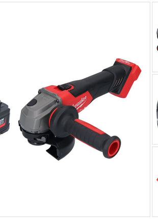 Amoladora angular a batería Milwaukee M18 FSAG125X-551 18 V 125 mm sin escobillas + 1x batería 5,5 Ah - sin cargador