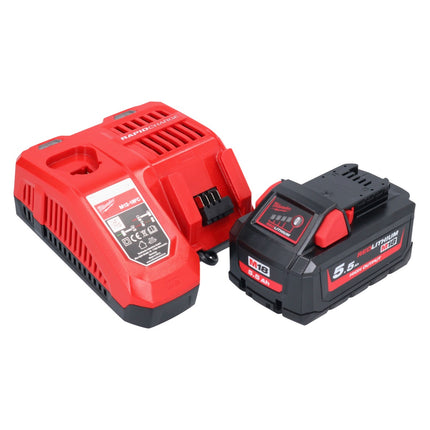 Milwaukee M18 FSAG125X-551 Amoladora angular sin cable 18 V 125 mm sin escobillas + 1x batería 5,5 Ah + cargador