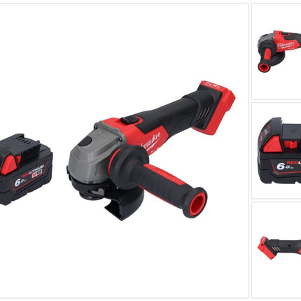 Milwaukee M18 FSAG125X-601 Akku Winkelschleifer 18 V 125 mm Brushless + 1x Akku 6,0 Ah - ohne Ladegerät
