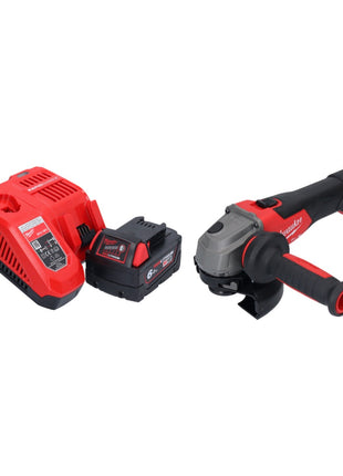 Amoladora angular a batería Milwaukee M18 FSAG125X-601 18 V 125 mm sin escobillas + 1x batería 6,0 Ah + cargador