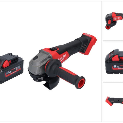 Milwaukee M18 FSAG125X-801 Akku Winkelschleifer 18 V 125 mm Brushless + 1x Akku 8,0 Ah - ohne Ladegerät