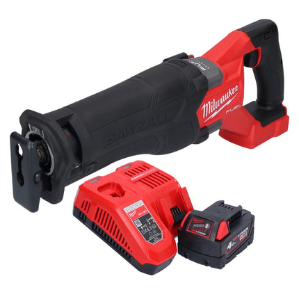 Milwaukee M18 FSZ-401 Akku Recipro Säbelsäge 18 V Brushless + 1x Akku 4,0 Ah + Ladegerät