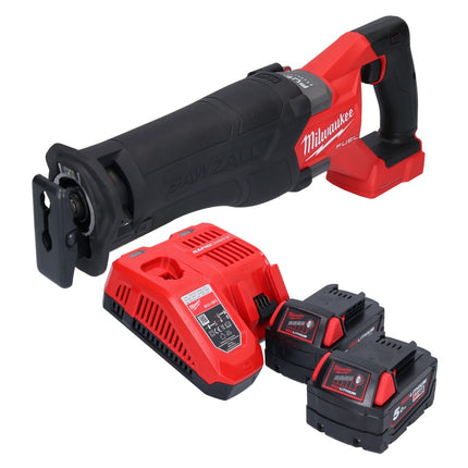 Milwaukee M18 FSZ-502 cordless Recipro reciprocating saw 18 V brushless + 2x battery 5.0 Ah + charger