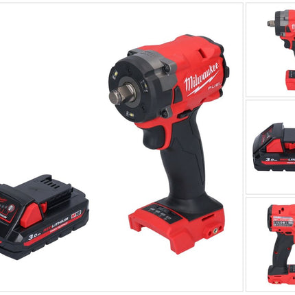 Milwaukee M18 FIW2F12-301 cordless impact wrench 18 V 339 Nm 1/2" brushless + 1x rechargeable battery 3.0 Ah - without charger