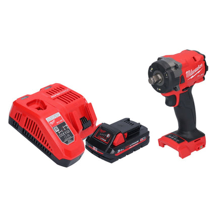 Milwaukee M18 FIW2F12-301 Llave de impacto sin cable 18 V 339 Nm 1/2" sin escobillas + 1x batería recargable 3.0 Ah + cargador
