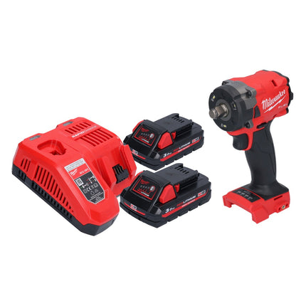 Milwaukee M18 FIW2F12-302 Cordless impact wrench 18 V 339 Nm 1/2" brushless + 2x rechargeable battery 3.0 Ah + charger