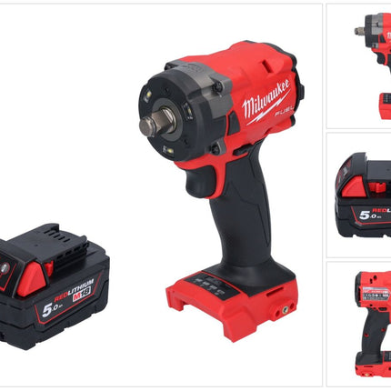 Milwaukee M18 FIW2F12-501 Akku Schlagschrauber 18 V 339 Nm 1/2" Brushless + 1x Akku 5,0 Ah - ohne Ladegerät
