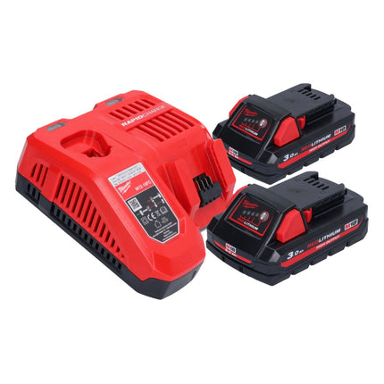 Milwaukee M18 FPD3-302 akumulatorowa wiertarko-wkrętarka udarowa 18 V 158 Nm bezszczotkowa + 2x akumulator 3,0 Ah + ładowarka