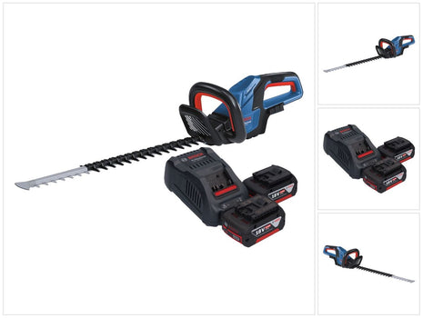 Bosch GHE 18V-60 Cortasetos a batería profesional 18 V 60 cm sin escobillas + 2x batería 5,0 Ah + cargador