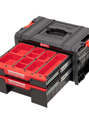 Qbrick System PRO Cajón 2 Caja de herramientas 2.0 Expert apilable 450 x 310 x 244 mm 4,5 l 9,5 l IP54 con dos cajones 10 inserciones y 6 divisores