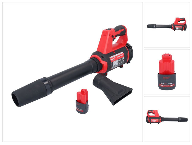 Soplador sin cable Milwaukee M12 BBL-251 12 V + 1x batería 2,5 Ah - sin cargador