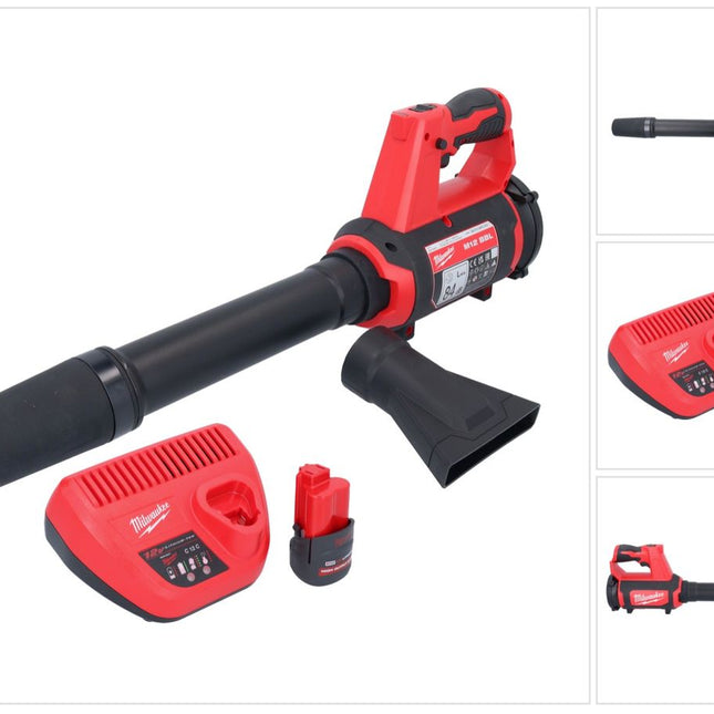Milwaukee M12 BBL-251 Akku Gebläse 12 V + 1x Akku 2,5 Ah + Ladegerät