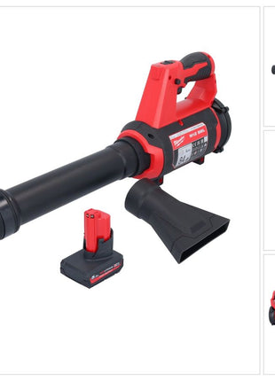 Milwaukee M12 BBL-501 Souffleur sans fil 12 V + 1x batterie 5,0 Ah - sans chargeur