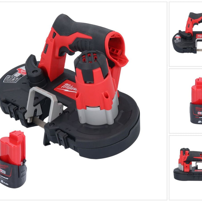 Milwaukee M12 BS-201 scie à ruban sans fil 12 V 41 x 41 mm + 1x batterie 2,0 Ah - sans chargeur