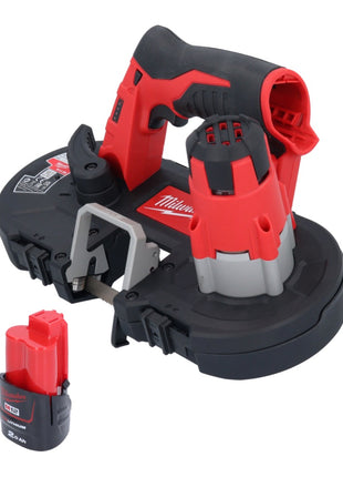 Milwaukee M12 BS-201 Akku Bandsäge 12 V 41 x 41 mm + 1x Akku 2,0 Ah - ohne Ladegerät