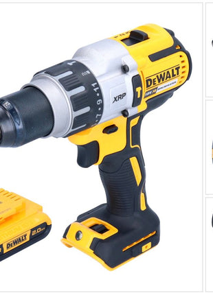 DeWalt DCD 996 N cordless impact drill 18 V 95 Nm brushless + 1x rechargeable battery 2.0 Ah - without charger