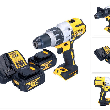 DeWalt DCD 996 M2 Perceuse-visseuse à percussion sans fil 18 V 95 Nm Brushless + 2x batterie 4,0 Ah + chargeur