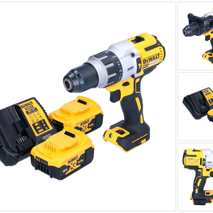 DeWalt DCD 996 P2 Akku Schlagbohrschrauber 18 V 95 Nm Brushless + 2x Akku 5,0 Ah + Ladegerät