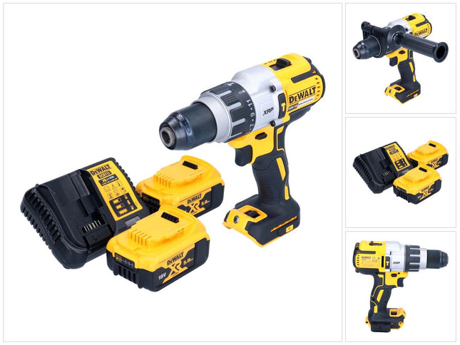DeWalt DCD 996 P2 cordless impact drill 18 V 95 Nm brushless + 2x rechargeable battery 5.0 Ah + charger