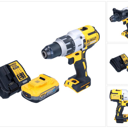 Taladradora de percusión sin cable DeWalt DCD 996 H1 18 V 95 Nm sin escobillas + 1x batería Powerstack 5,0 Ah + cargador