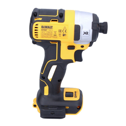 Akumulatorowy klucz udarowy DeWalt DCF 887 H1 18 V 205 Nm 1/4" bezszczotkowy + 1x akumulator powerstack 5,0 Ah + ładowarka