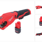 Milwaukee M12 PCSS-251 Cortatubos inox sin cable 12 V 12 - 28 mm + batería 2,5 Ah - sin cargador