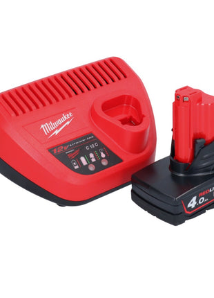 Milwaukee M12 PCSS-401 Akku Edelstahl Rohrabschneider 12 V 12 - 28 mm + 1x Akku 4,0 Ah + Ladegerät