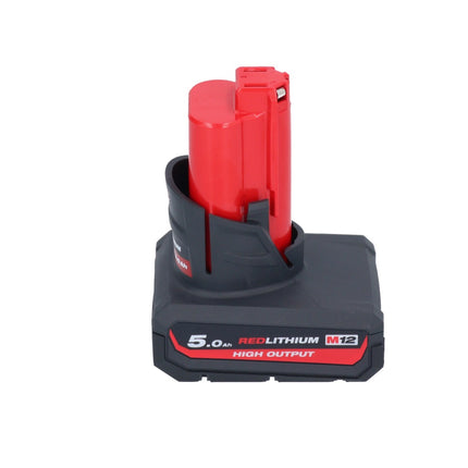 Milwaukee M12 PCSS-501 akumulatorowy obcinak do rur ze stali nierdzewnej 12 V 12 - 28 mm + 1x akumulator 5,0 Ah - bez ładowarki