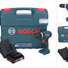 Bosch GSB 18V-45 Taladradora percutora profesional sin cable 18 V 45 Nm + 1 acumulador 2,0 Ah + cargador + maletín en L
