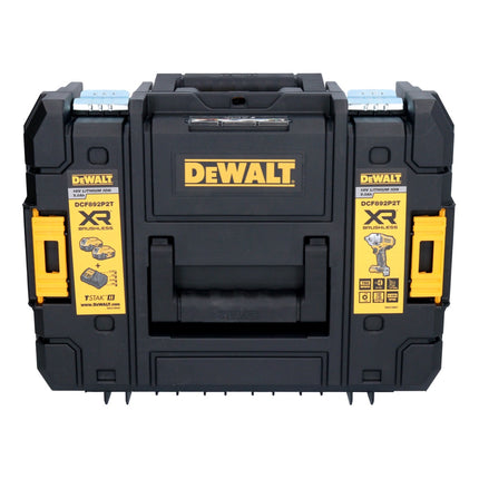 DeWalt DCF 892 E2T cordless impact wrench 18 V 813 Nm 1/2" brushless + 2x rechargeable battery 1.7 Ah + charger + TSTAK