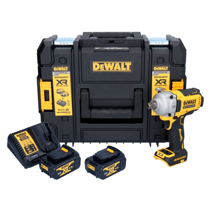 Avvitatore a impatto a batteria DeWalt DCF 892 M2T 18 V 813 Nm 1/2" Brushless + 2x batteria 4,0 Ah + caricabatteria + TSTAK