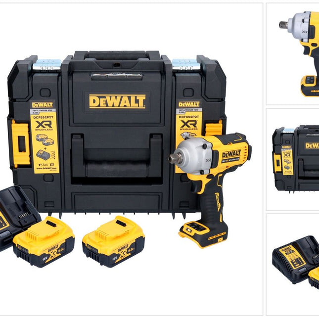 DeWalt DCF 892 P2T Akku Schlagschrauber 18 V 813 Nm 1/2" Brushless + 2x Akku 5,0 Ah + Ladegerät + TSTAK
