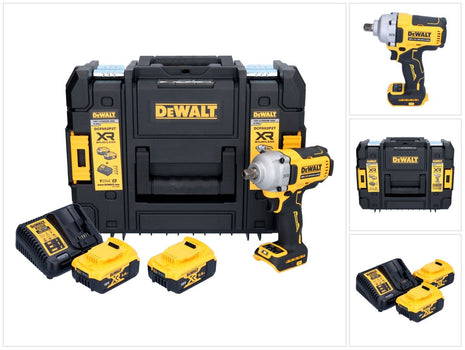 DeWalt DCF 892 P2T 18 V 813 Nm 1/2'' Avvitatore a impulsi senza spazzole + 2x batteria 5,0 Ah + caricabatterie + TSTAK