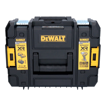 DeWalt DCF 892 NT cordless impact wrench 18 V 813 Nm 1/2" brushless + 1x Powerstack battery 5.0 Ah + TSTAK - without charger
