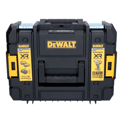 DeWalt DCF 892 H2T cordless impact wrench 18 V 813 Nm 1/2" brushless + 2x Powerstack battery 5.0 Ah + charger + TSTAK