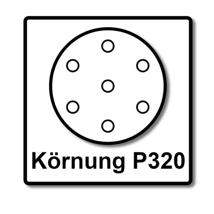 Makita BO 5031 Exzenterschleifer 300 Watt 125 mm + 50x Schleifpapier K320