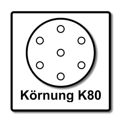 Makita BO 5031 Random orbital sander 300 watt 125 mm + 50x sandpaper K80 + Makpac