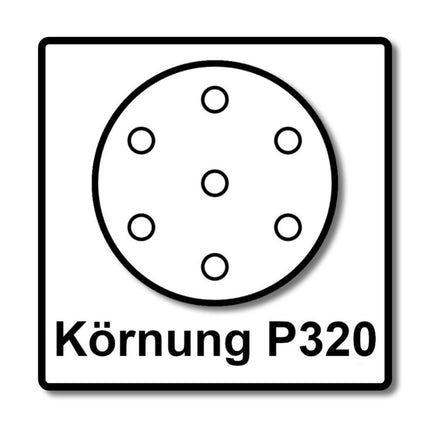 Makita BO 5031 Random orbital sander 300 Watt 125 mm + 50x sandpaper K320 + Makpac