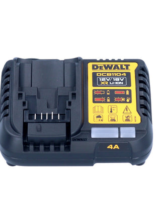 Szybka ładowarka DeWalt DCB 1104 12 V / 18 V 4 A do akumulatorów litowo-jonowych