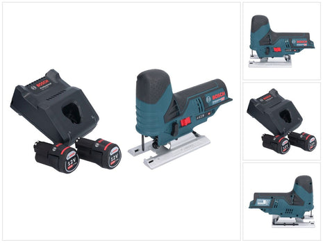 Bosch GST 12V-70 Professional cordless jigsaw 12 V 70 mm + 2x rechargeable battery 2.0 Ah + charger