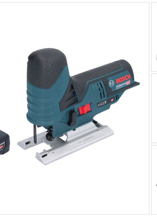 Bosch GST 12V-70 Sierra de calar inalámbrica profesional 12 V 70 mm + 1x batería 6,0 Ah - sin cargador