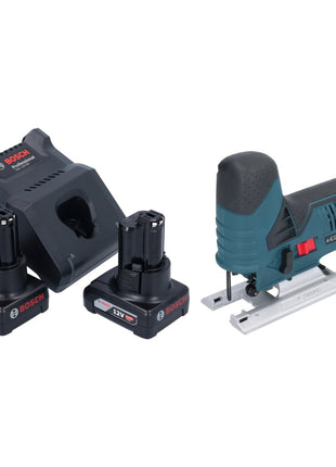 Bosch GST 12V-70 Professional Akku Stichsäge 12 V 70 mm + 2x Akku 6,0 Ah + Ladegerät