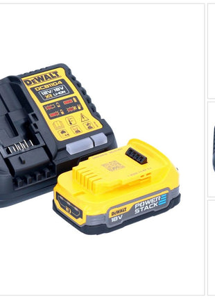 DeWalt DCB 1104 E1 kit de inicio de batería 12 V / 18 V 1x batería Powerstack 1,7 Ah + cargador DCB 1104