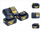 DeWalt DCB 1104 M2 Akku Starter Set 12 V / 18 V 2x Akku 4,0 Ah + DCB 1104 Ladegerät