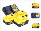 DeWalt DCB 1104 P3 Set di avviamento batteria 12 V / 18 V 3x batteria 5,0 Ah + caricatore DCB 1104