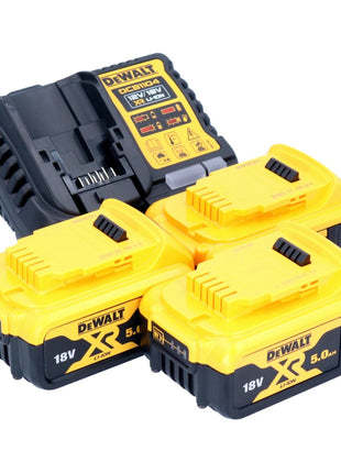 DeWalt DCB 1104 P3 Set di avviamento batteria 12 V / 18 V 3x batteria 5,0 Ah + caricatore DCB 1104