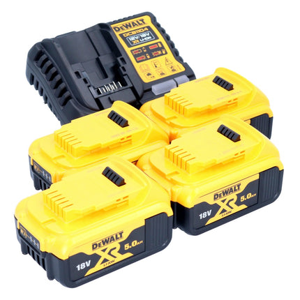 Zestaw startowy akumulatorów DeWalt DCB 1104 P4 12 V / 18 V 4x akumulator 5,0 Ah + ładowarka DCB 1104